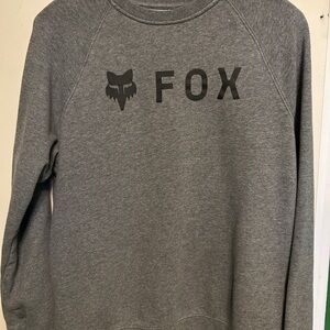 Fox Men's Charcoal Crewneck Sweater